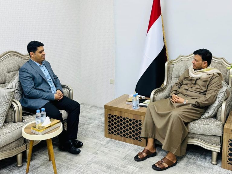 عضو مجلس القيادة الرئاسي الدكتور عبدالله العليمي يلتقي وزير حقوق الإنسان